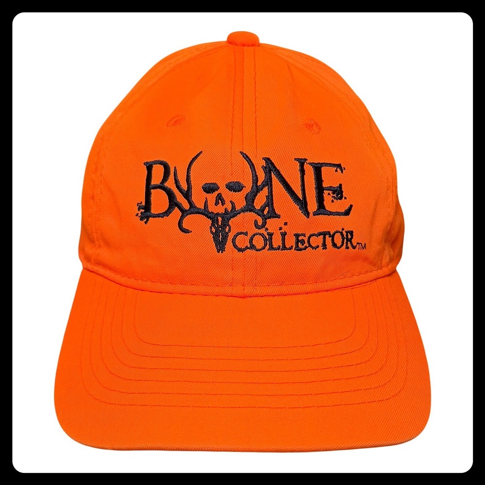 Bone‎ Collector Baseball Cap Men OSFM Blaze Orange Cotton Blend Hunting Hat